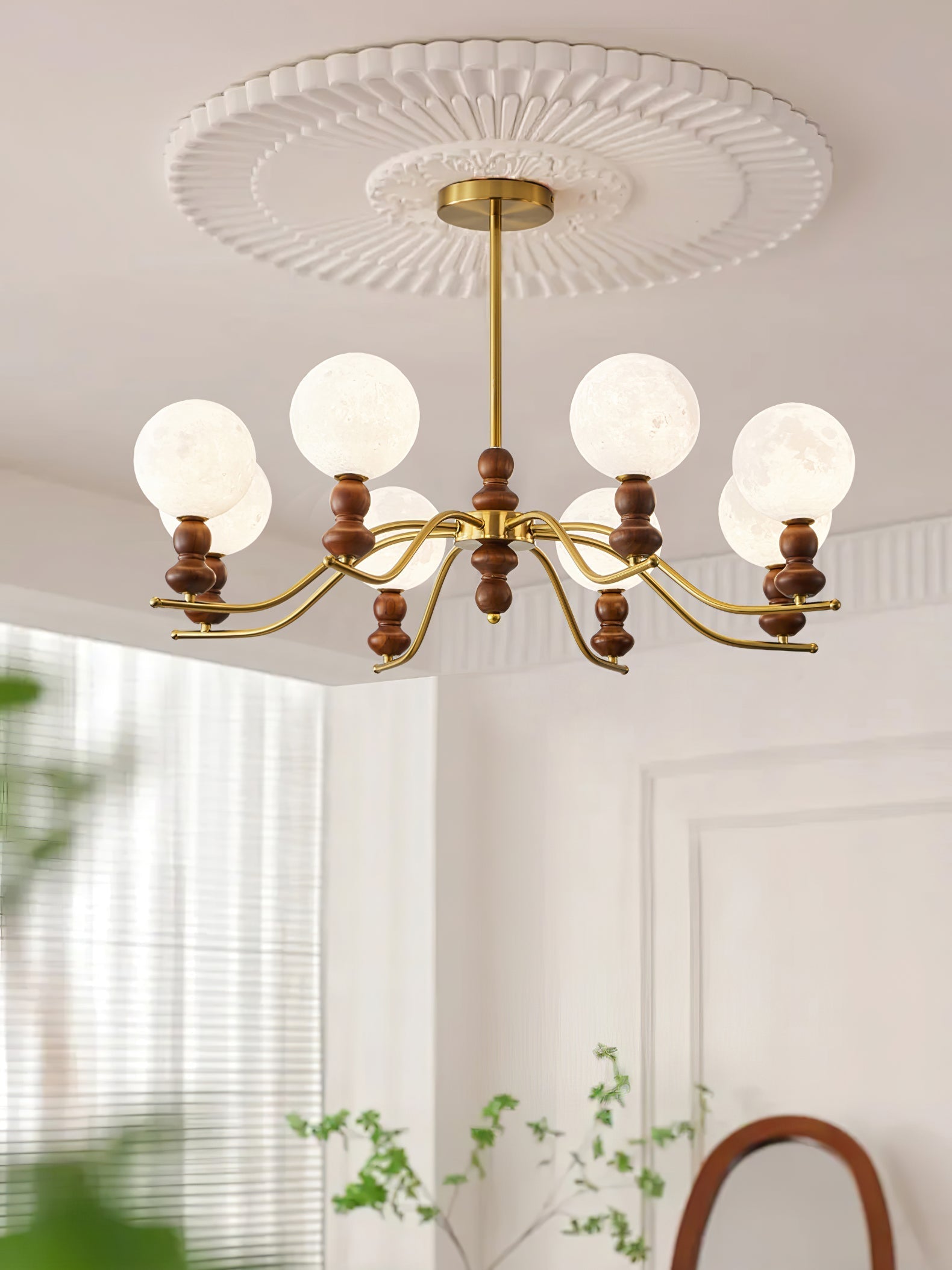 Moonlit Globe Chandelier - Blowlighting