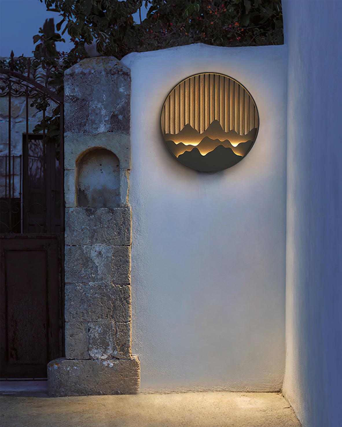 Sumi Mountain Circular Wall Light - Blowlighting