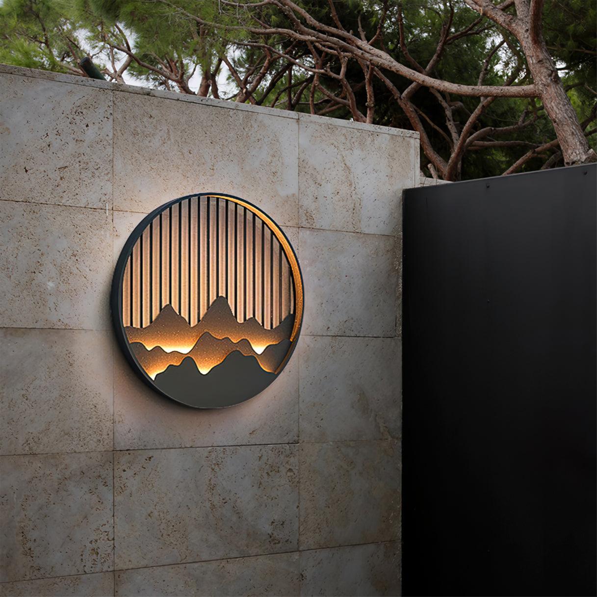 Sumi Mountain Circular Wall Light - Blowlighting