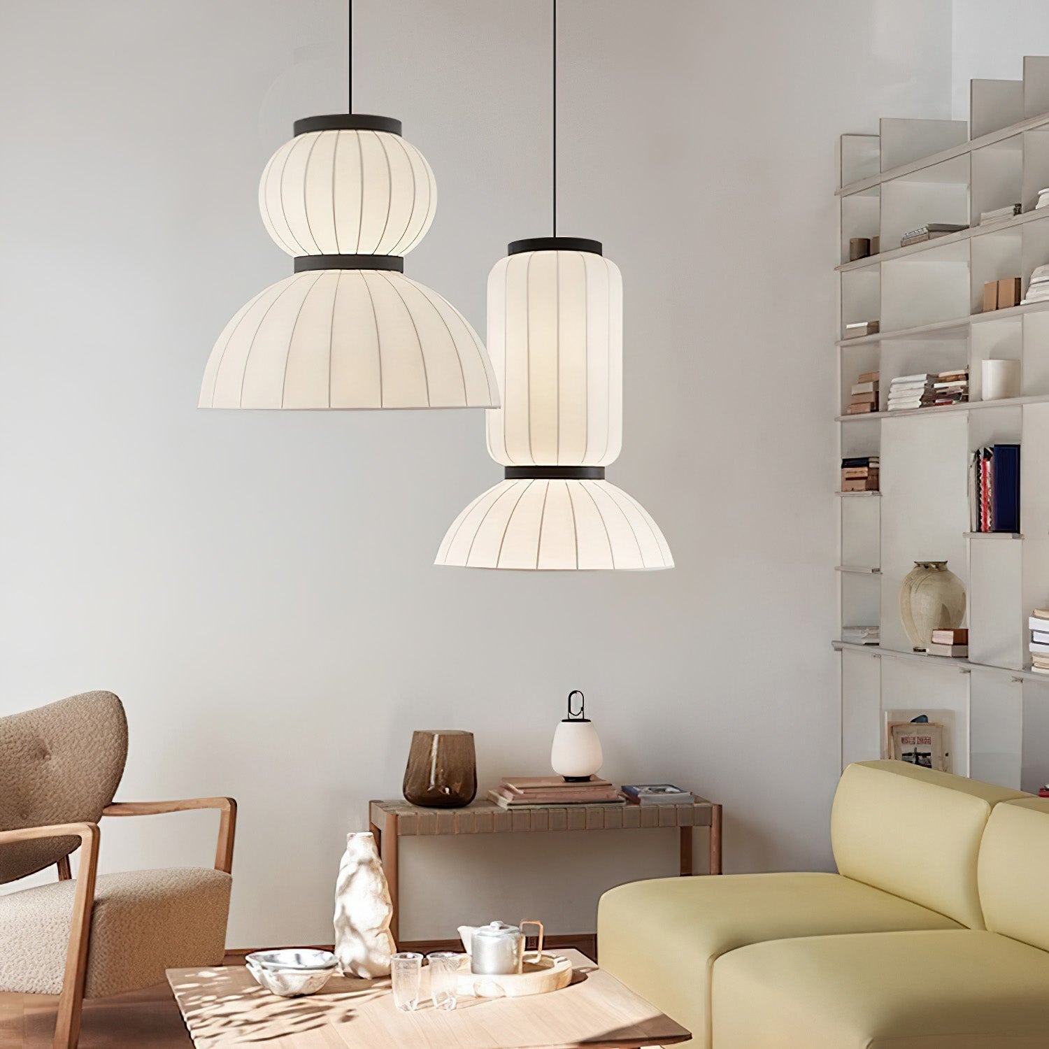 Eurzorion Silk Lantern Pendant Light - Blowlighting