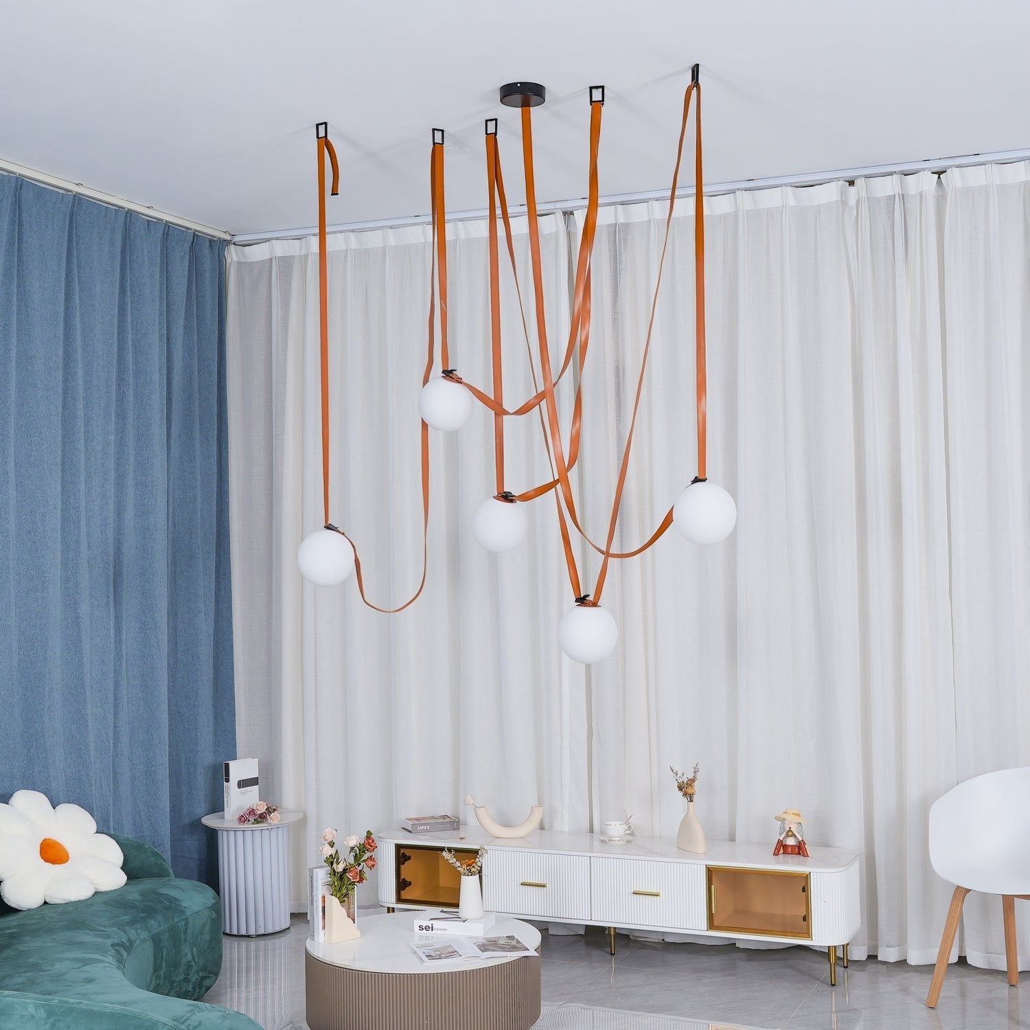 Multiple Belt Art Pendant Light - Blowlighting