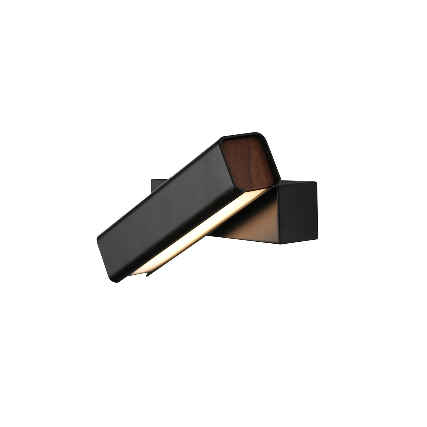 Olvynora Rotating Modern Minimalist Wooden Metal Wall Lamp - Lamp Copper