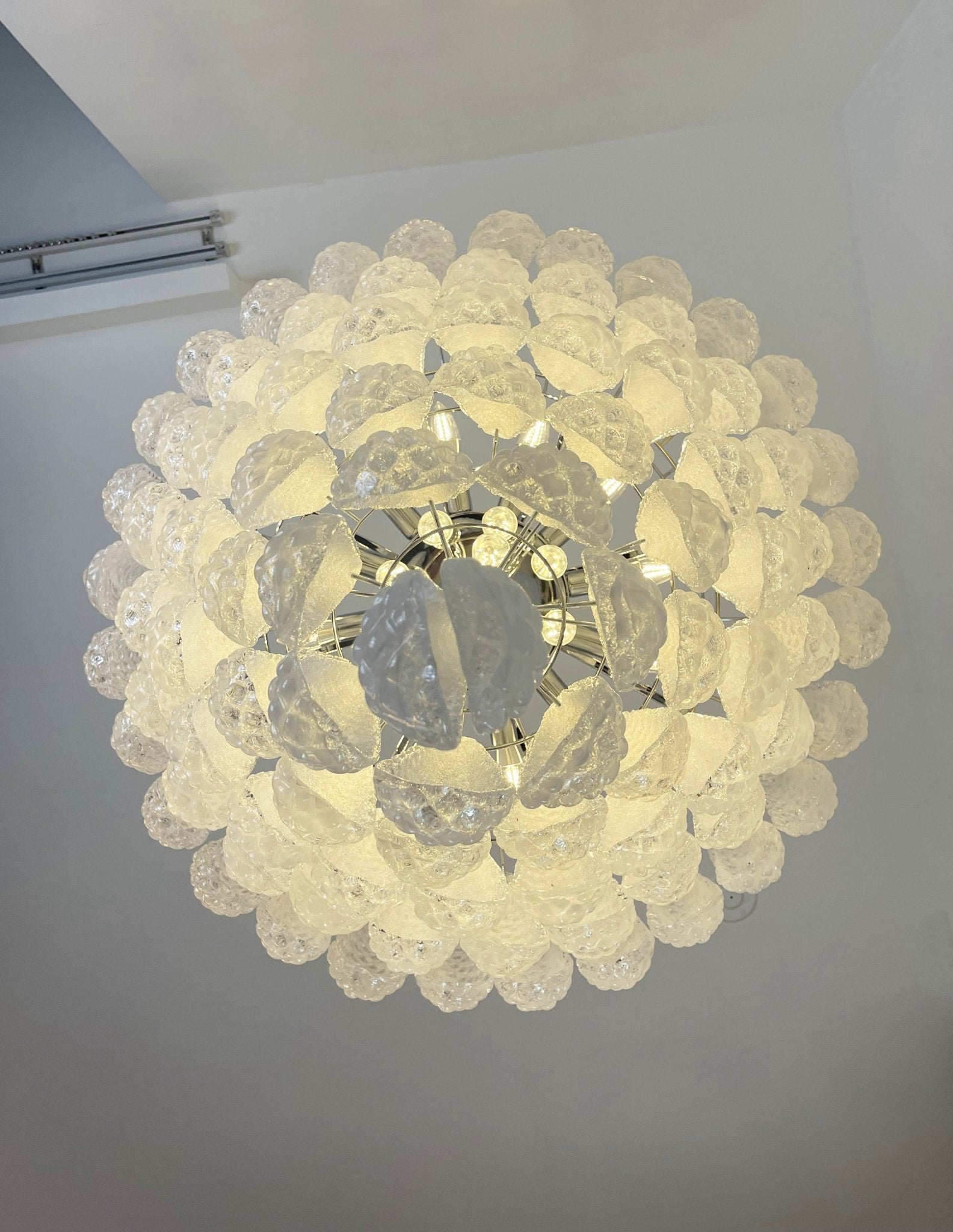 Aurora Chandelier Pinecone Murano Glass Textured Luxury - Letslighting