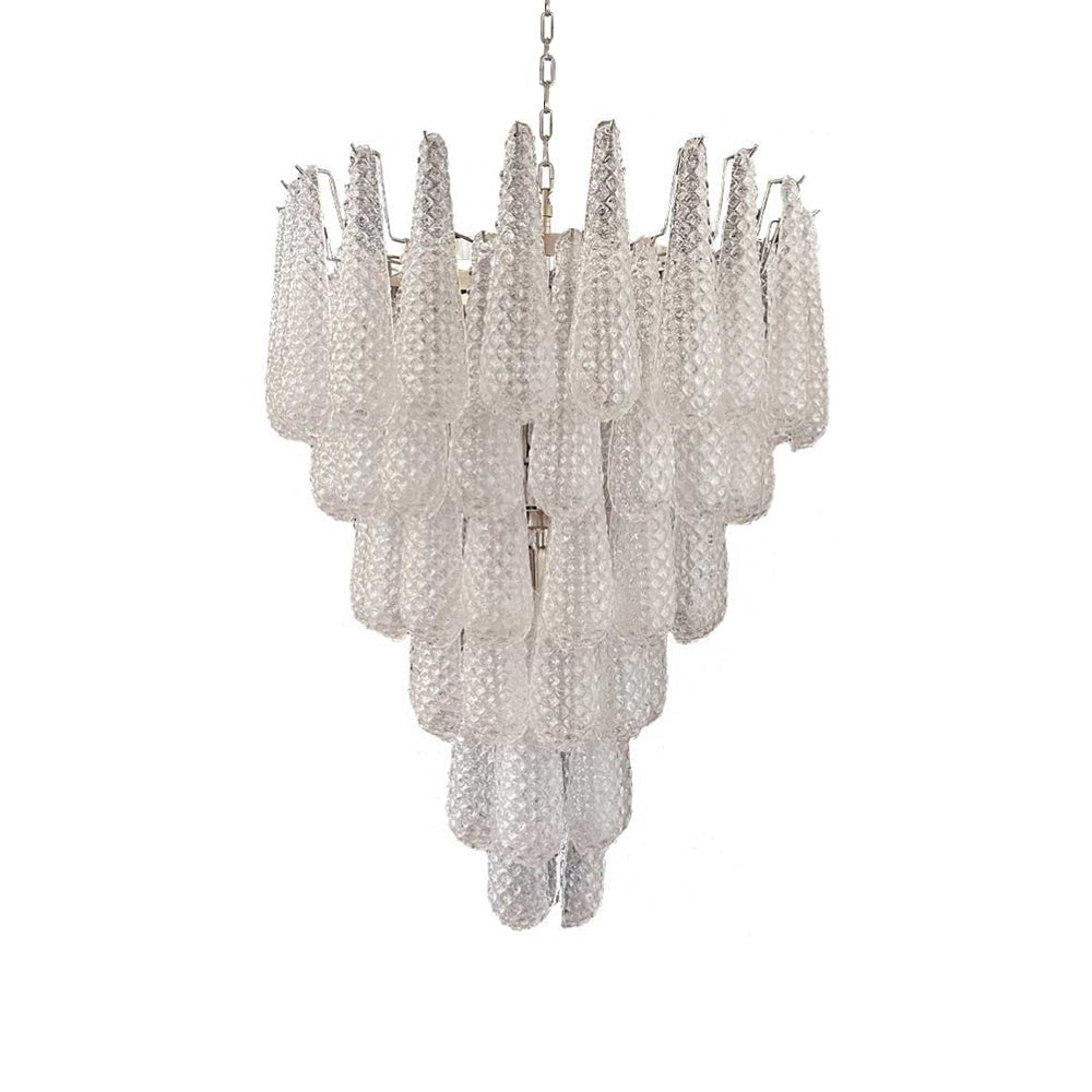 Aurora Chandelier Pinecone Murano Glass Textured Luxury - Letslighting