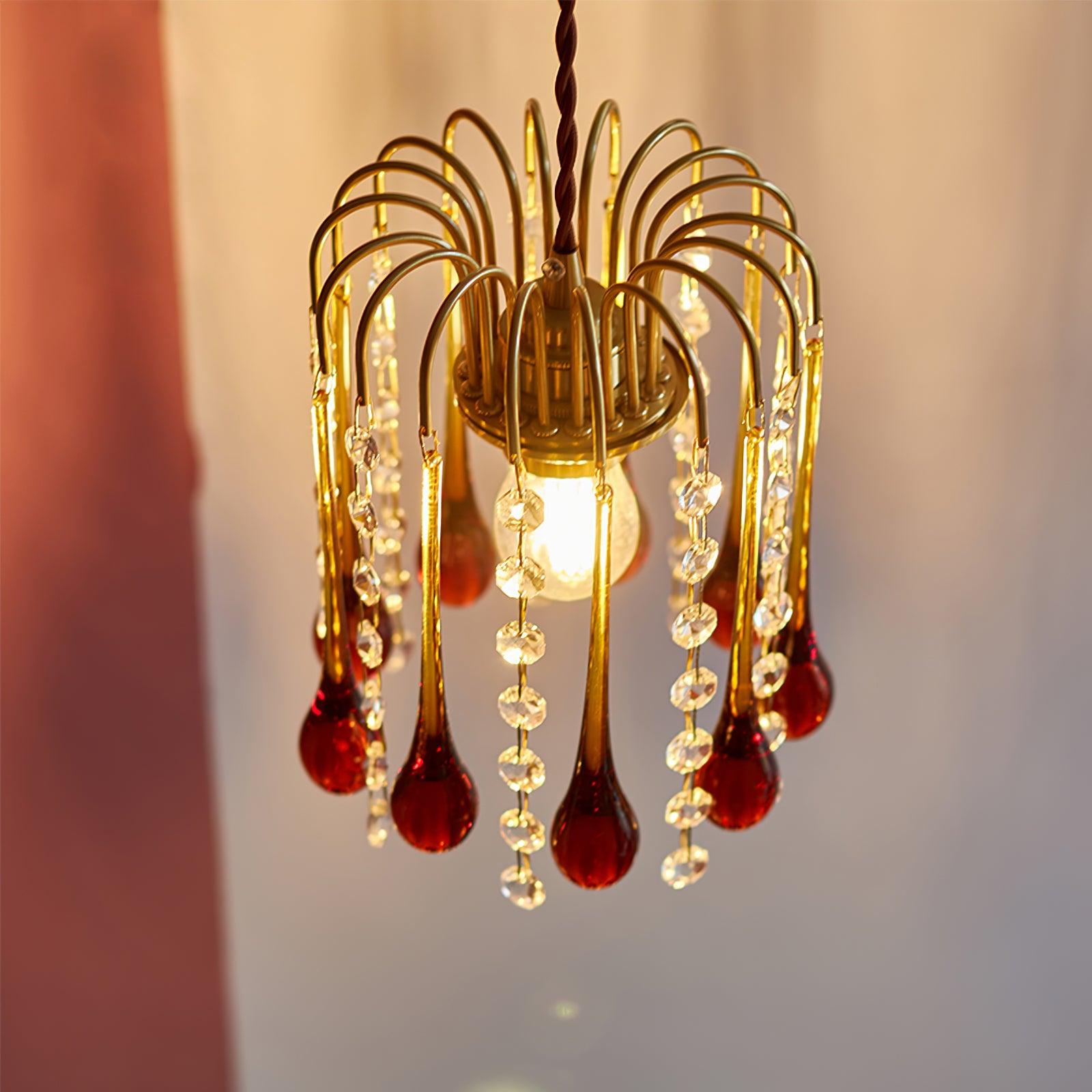 Murano Waterfall Crystal Tier Pendant Light - Letslighting