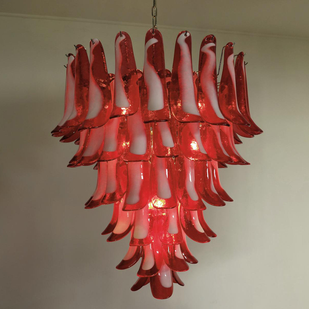 Alsorisra Postmodern Luxury Petal Glass Chandelier - Lamp Copper