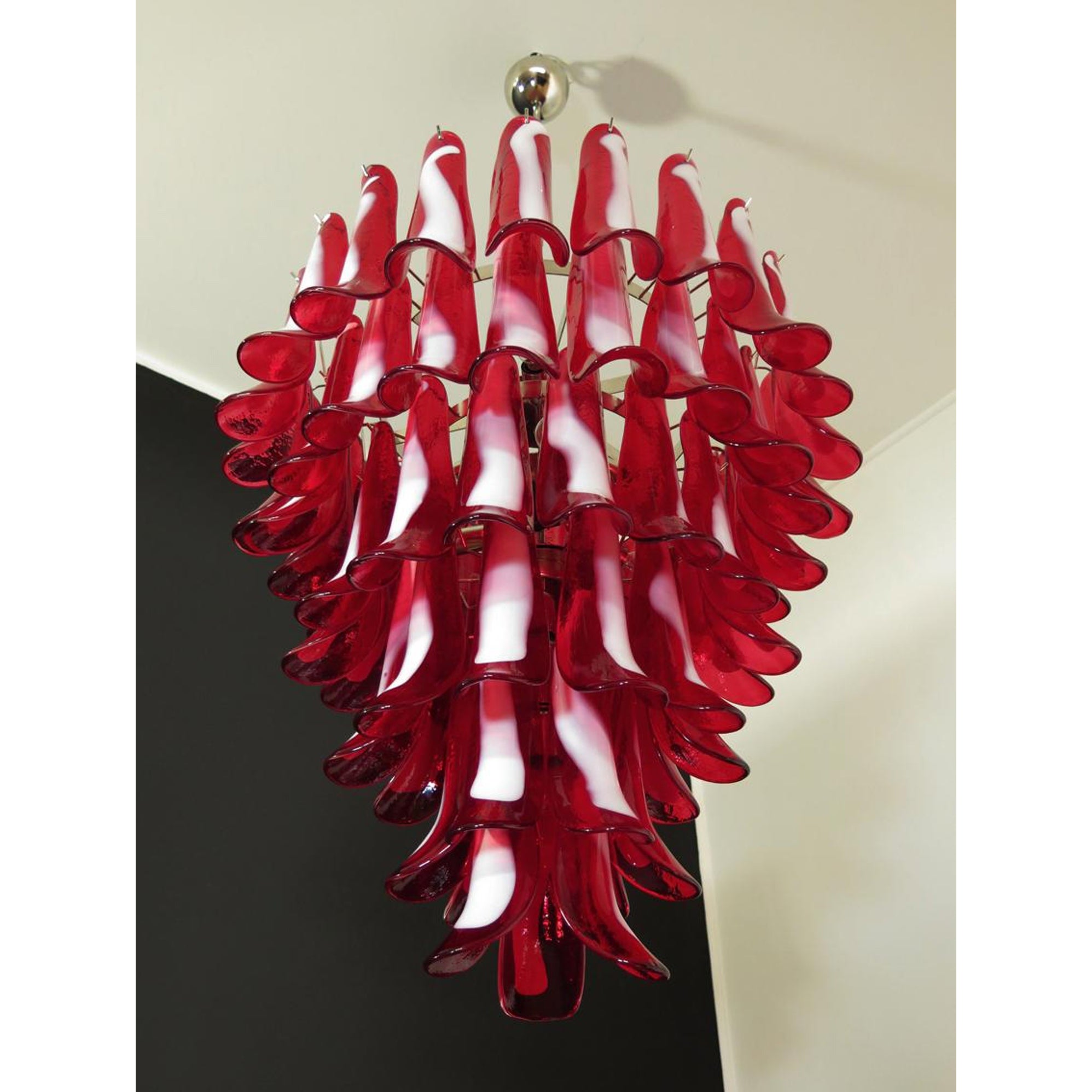 Alsorisra Postmodern Luxury Petal Glass Chandelier - Lamp Copper