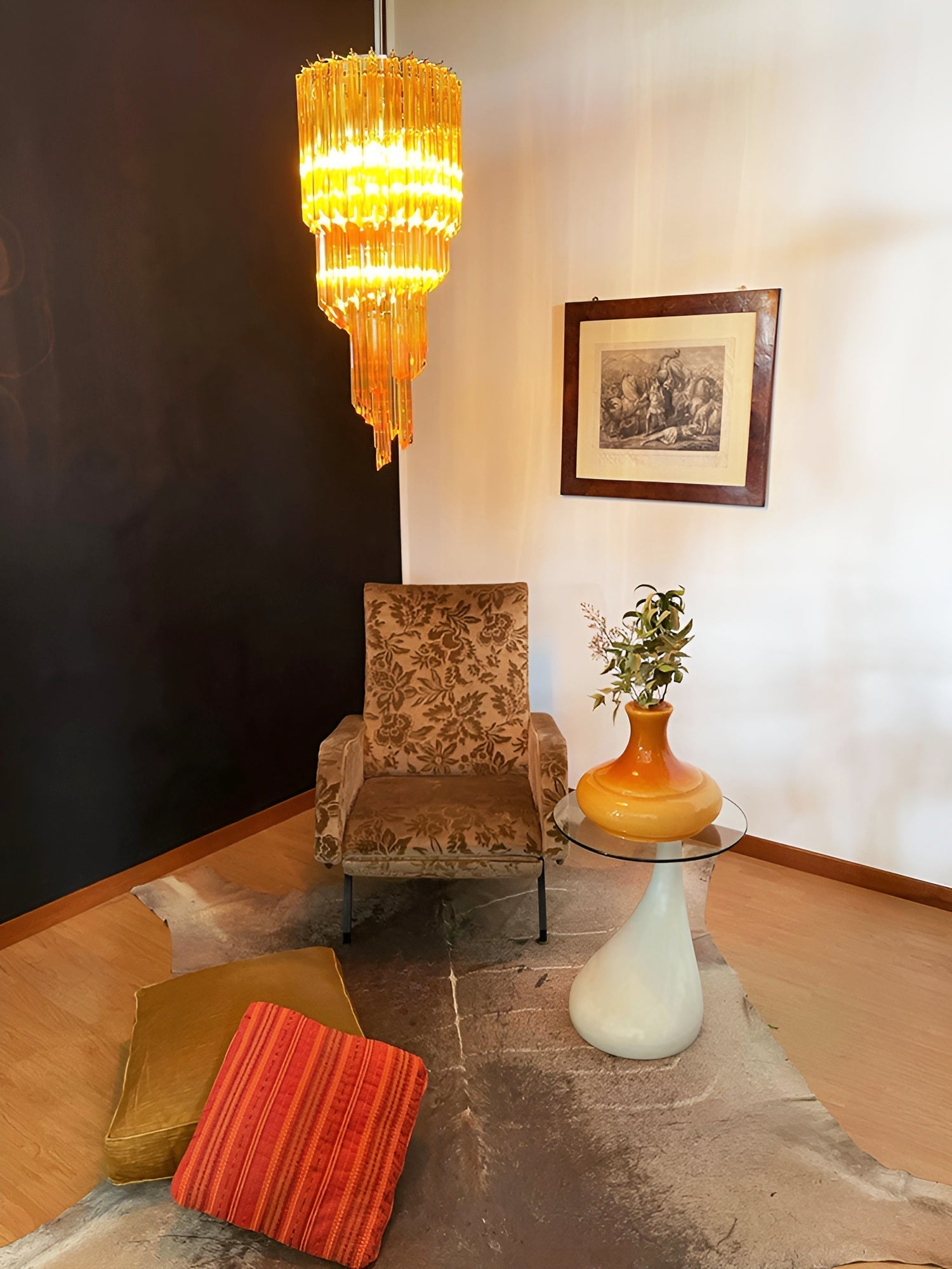 Aurora Chandelier Spiral Pink Prism Tiered - Letslighting