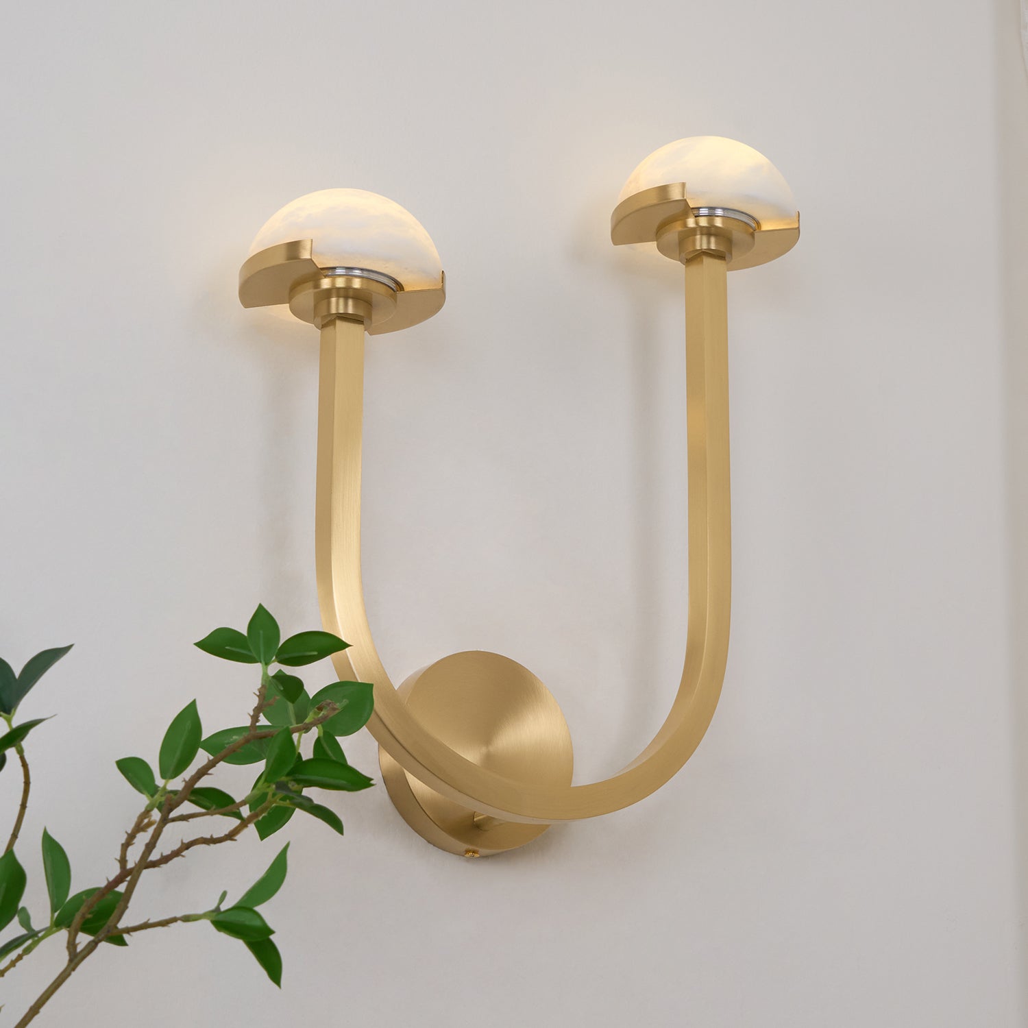Vitalira Double Alabaster Wall Light - Blowlighting