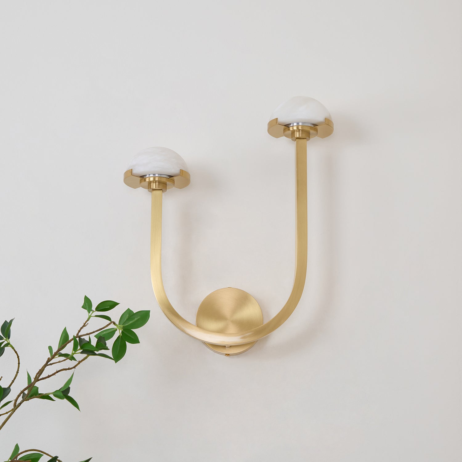 Vitalira Double Alabaster Wall Light - Blowlighting