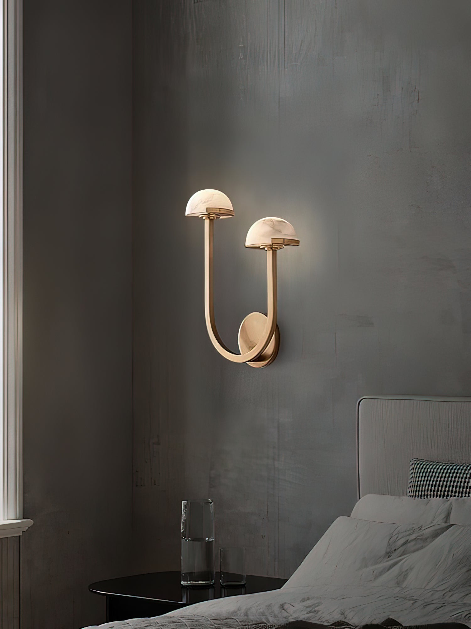 Vitalira Double Alabaster Wall Light - Blowlighting