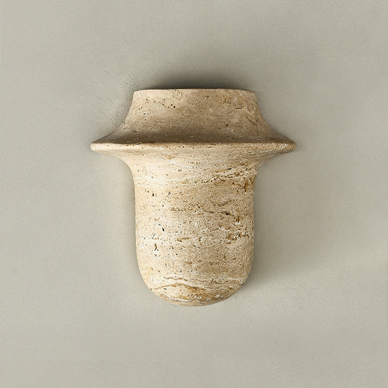 Zeloror Individual Creativity Travertine Wall Lamp - Lamp Copper