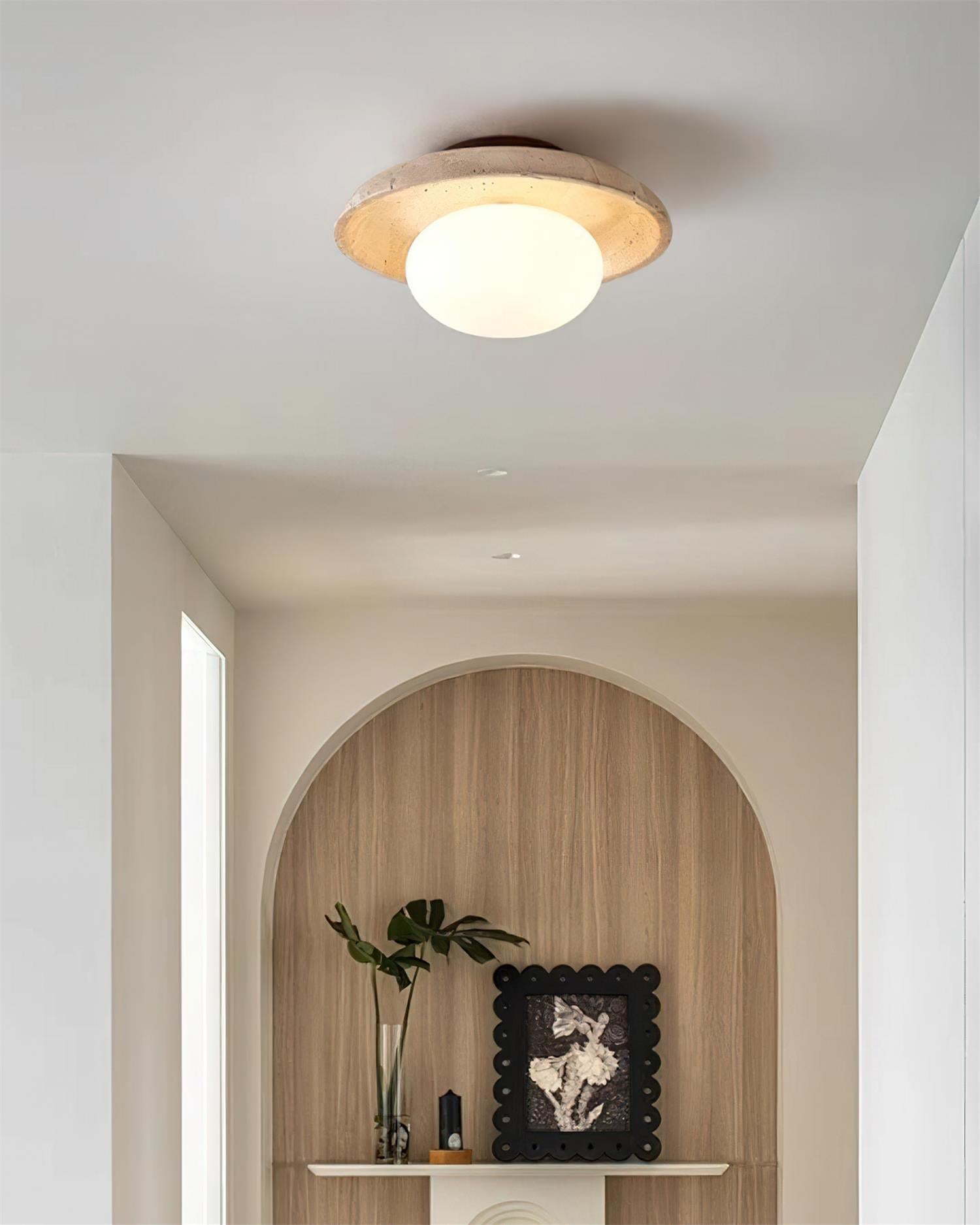 Mylie Travertine Ceiling Light - Letslighting