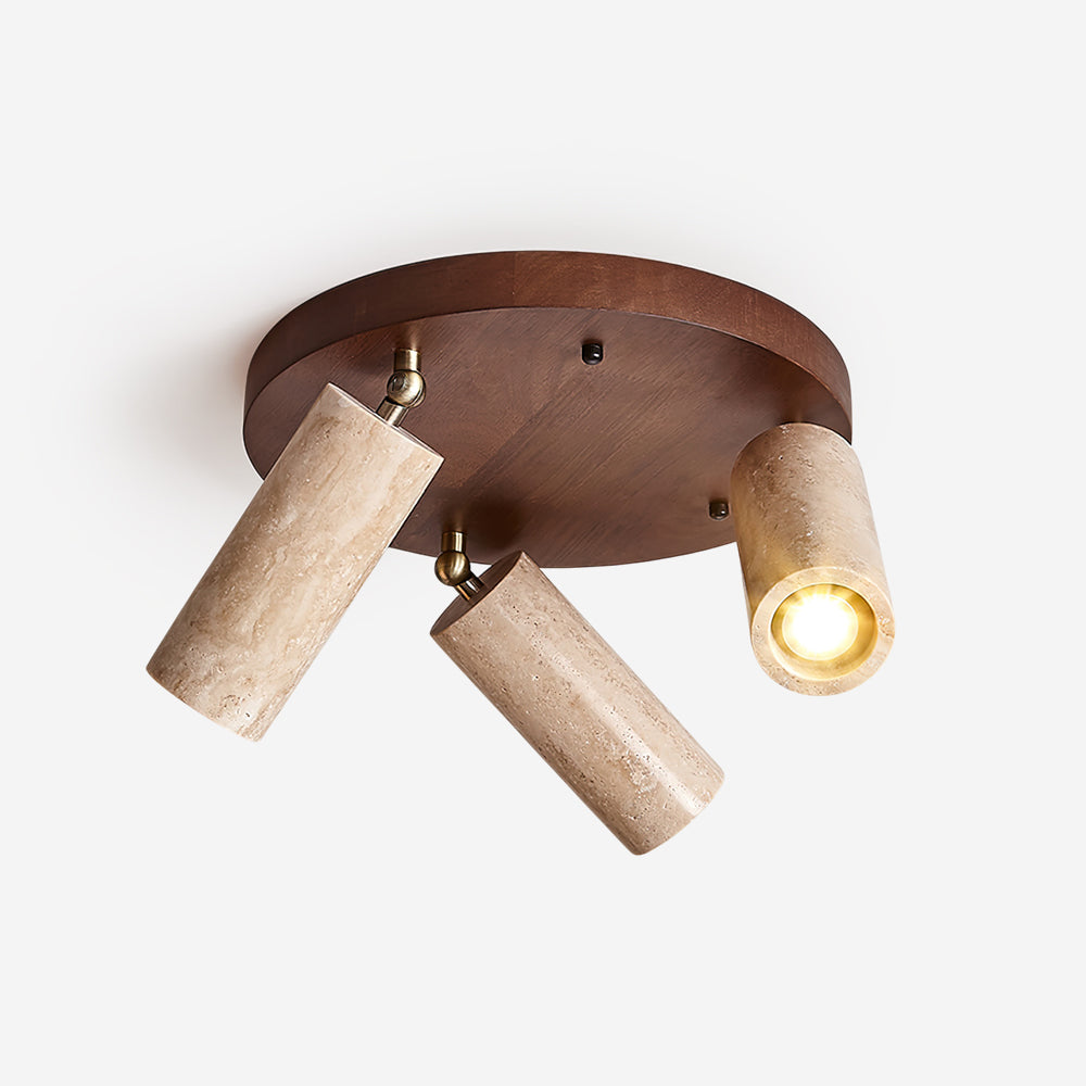Ritta Travertine Ceiling Light 3-Head Spotlight - Letslighting