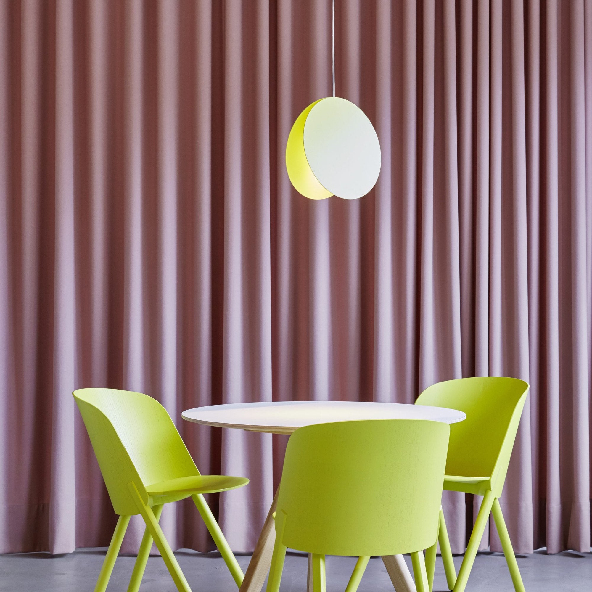 Valentina Ronde LED Suspension Blanc Rose Métal Blanc Salon Chambre