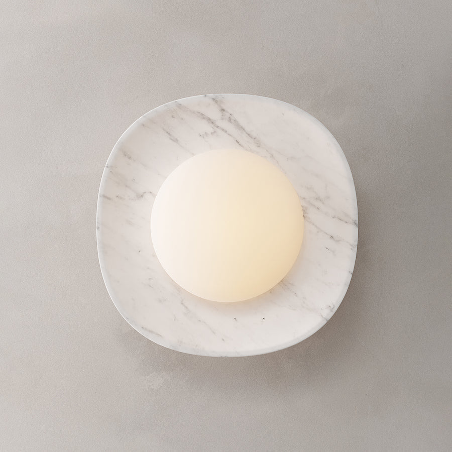 Cinoreth Modern Minimalist Marble Glass Wall Lamp - Lamp Copper