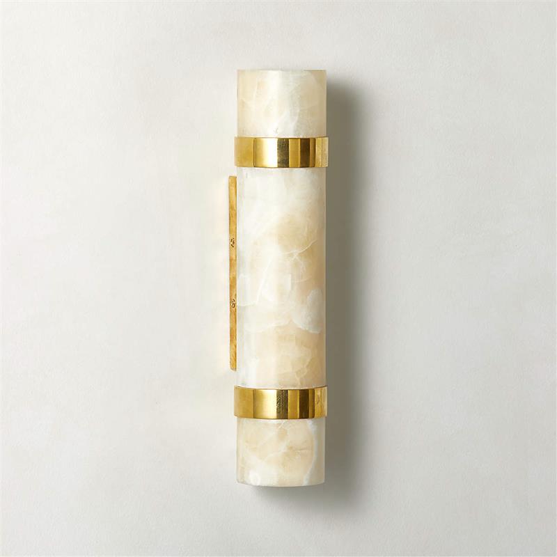 Zavaran Modern Minimalist Metal Onyx Wall Lamp - Lamp Copper