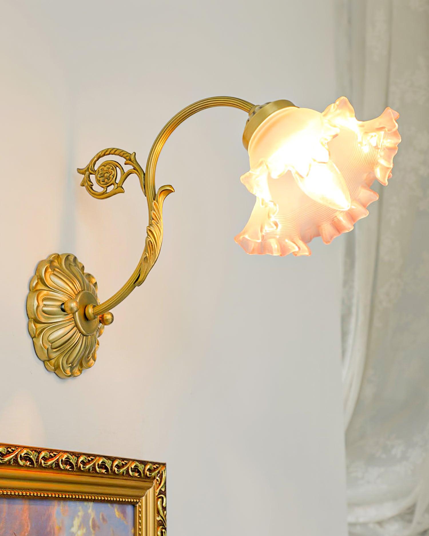 Neiman Wall Lamp Pink Ruffle - Letslighting