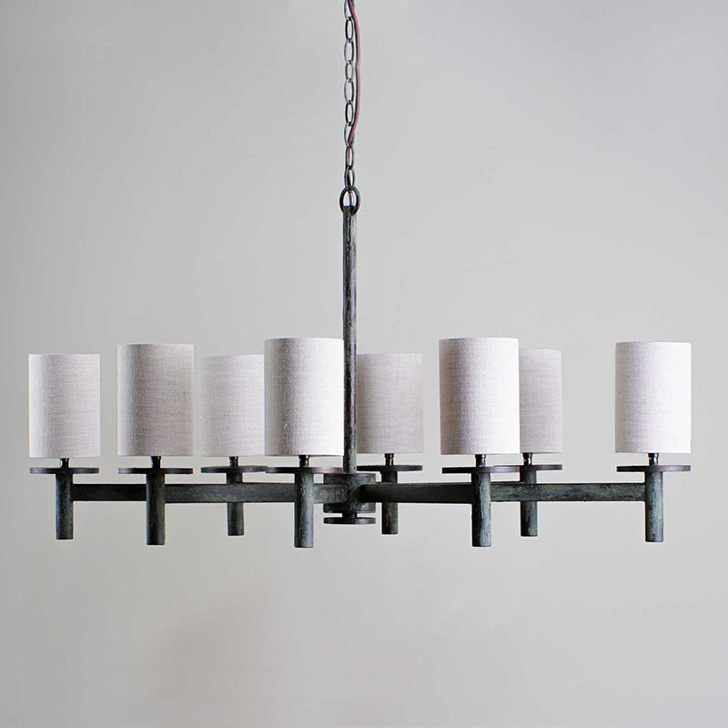 Iltalaris Premium Nordic Art Brass Fabric Chandelier - Lamp Copper