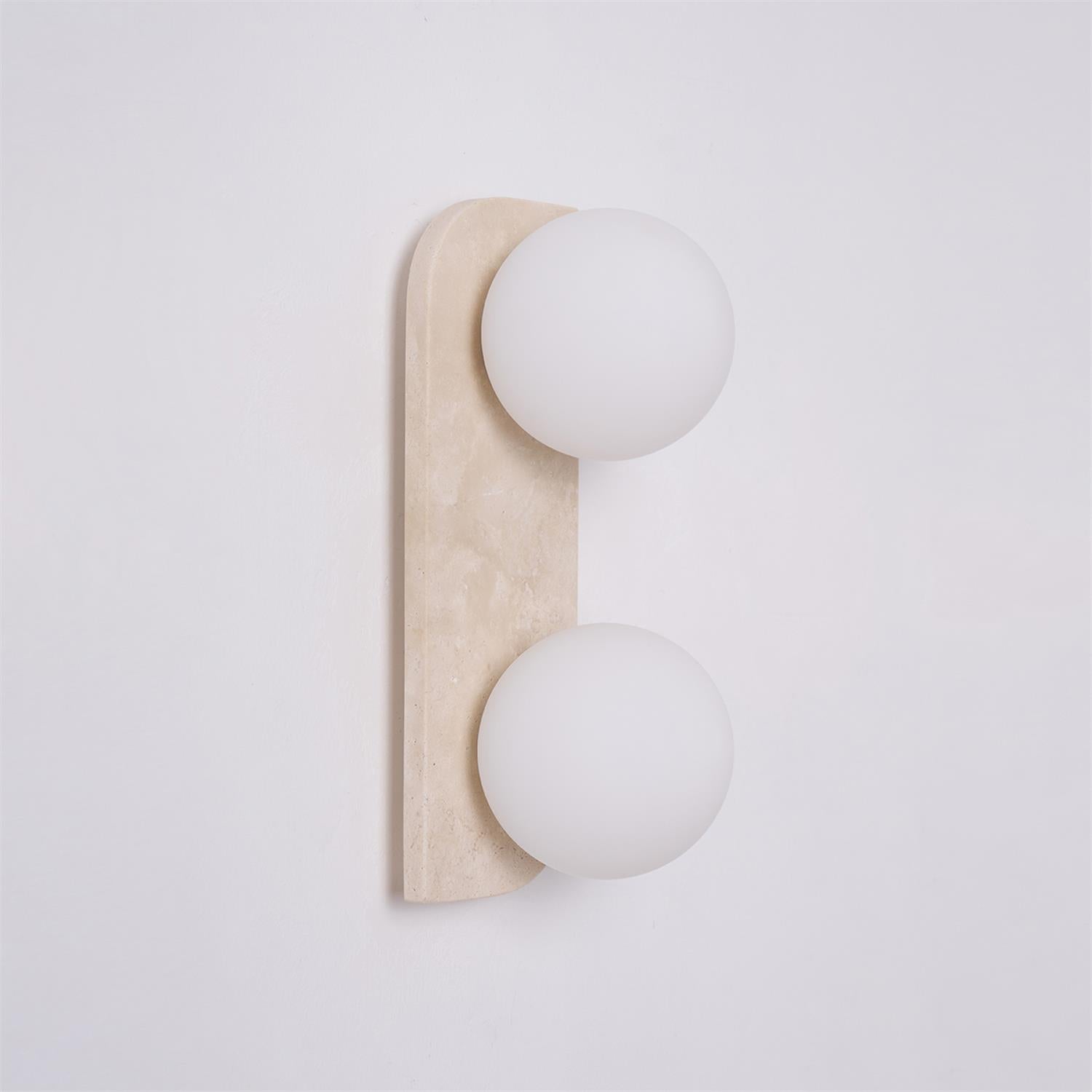 Alsilis Minimalist Travertine Wall Light - Letslighting