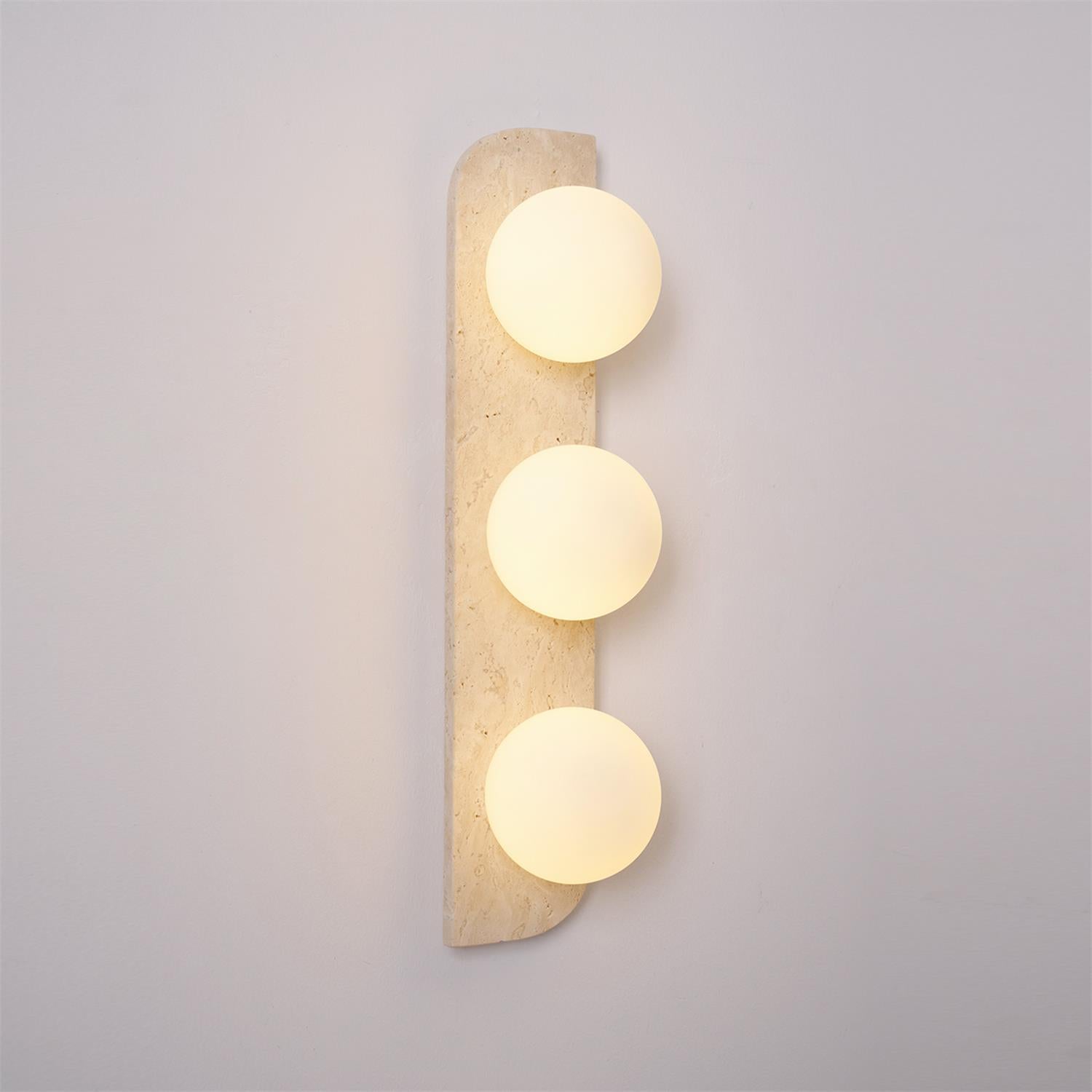 Alsilis Minimalist Travertine Wall Light - Letslighting