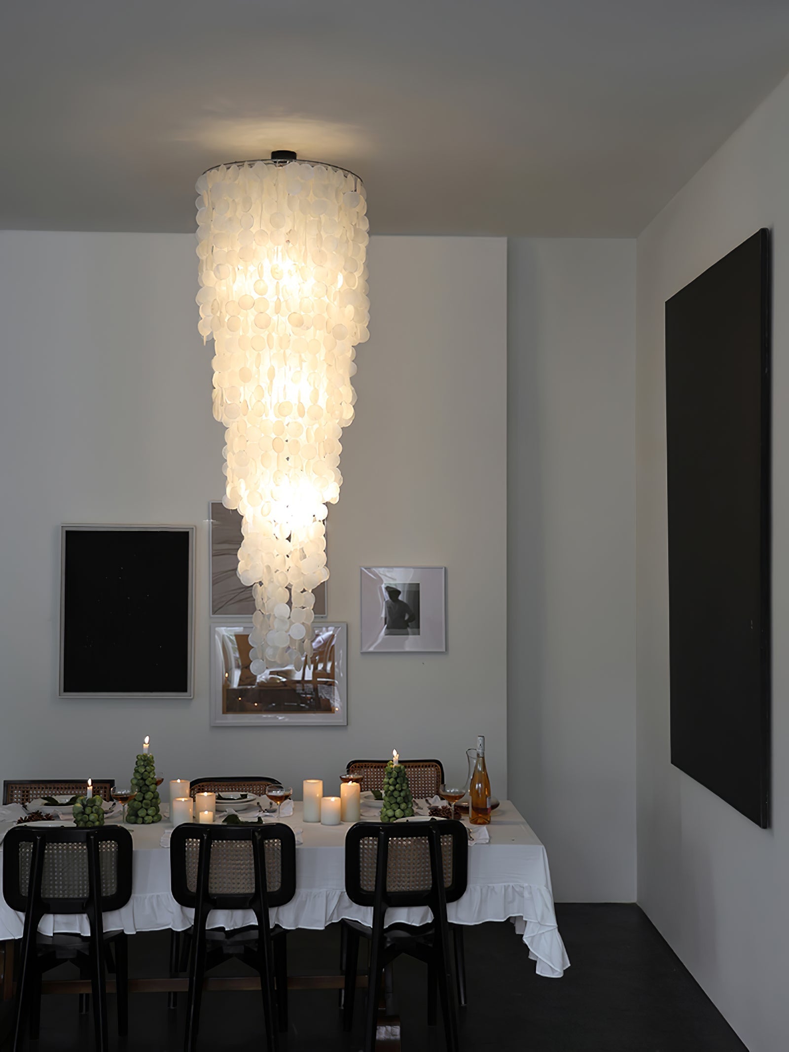 Eloryra Cascading Glass Chandelier - Blowlighting