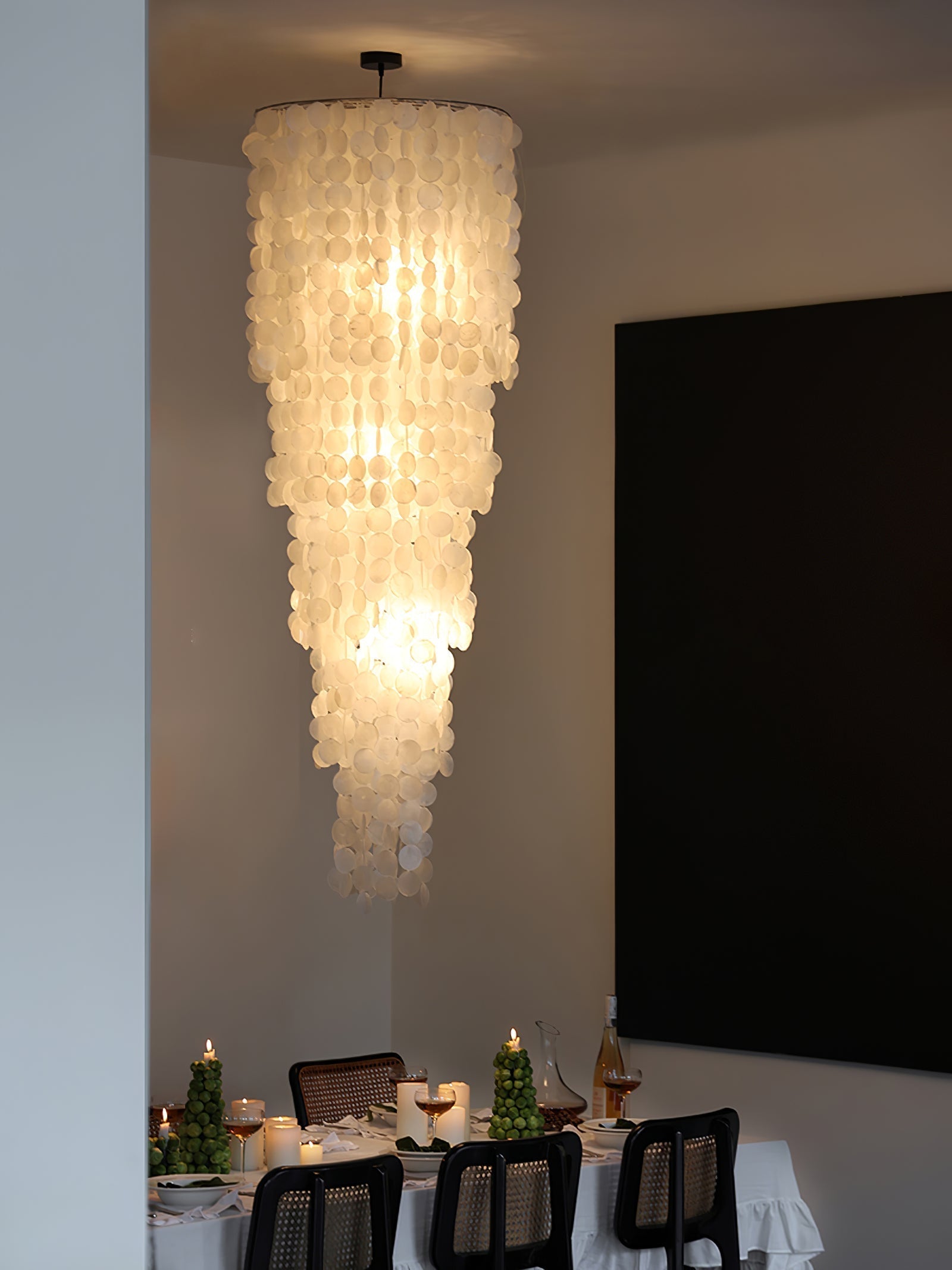 Eloryra Cascading Glass Chandelier - Blowlighting