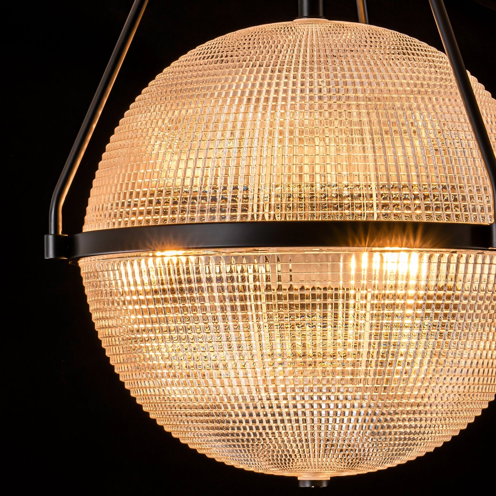 Atale Modern Minimalist Glass Metal Ceiling Lamp - Lamp Copper