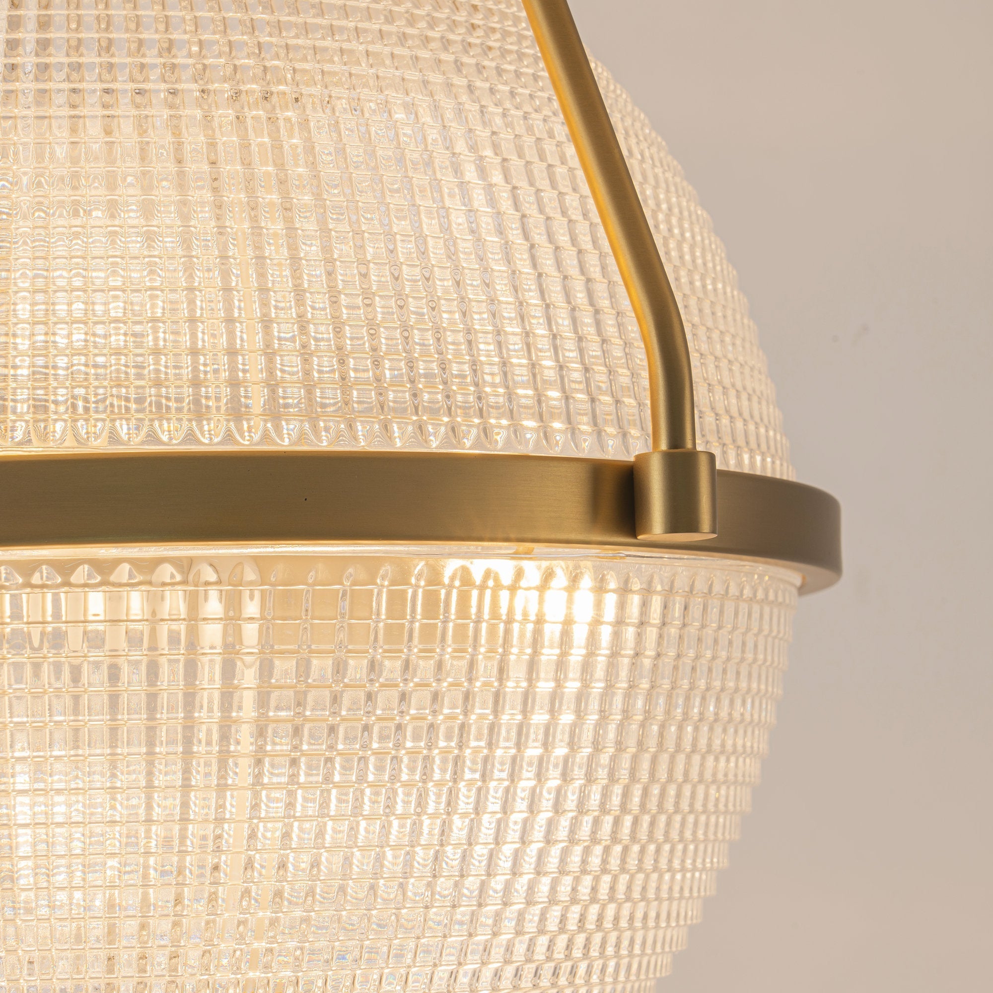 Atale Modern Minimalist Glass Metal Ceiling Lamp - Lamp Copper