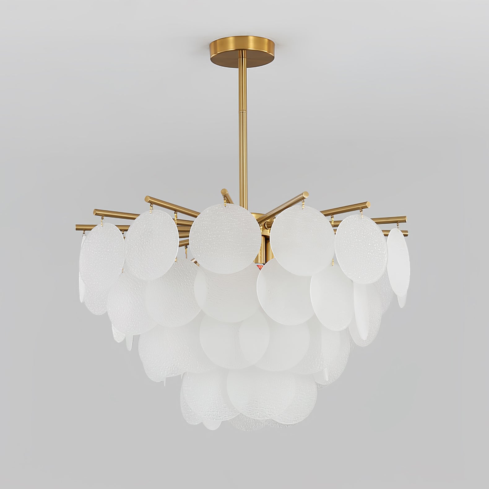 Solara Chandelier Nimbus Glass Droplets - Letslighting