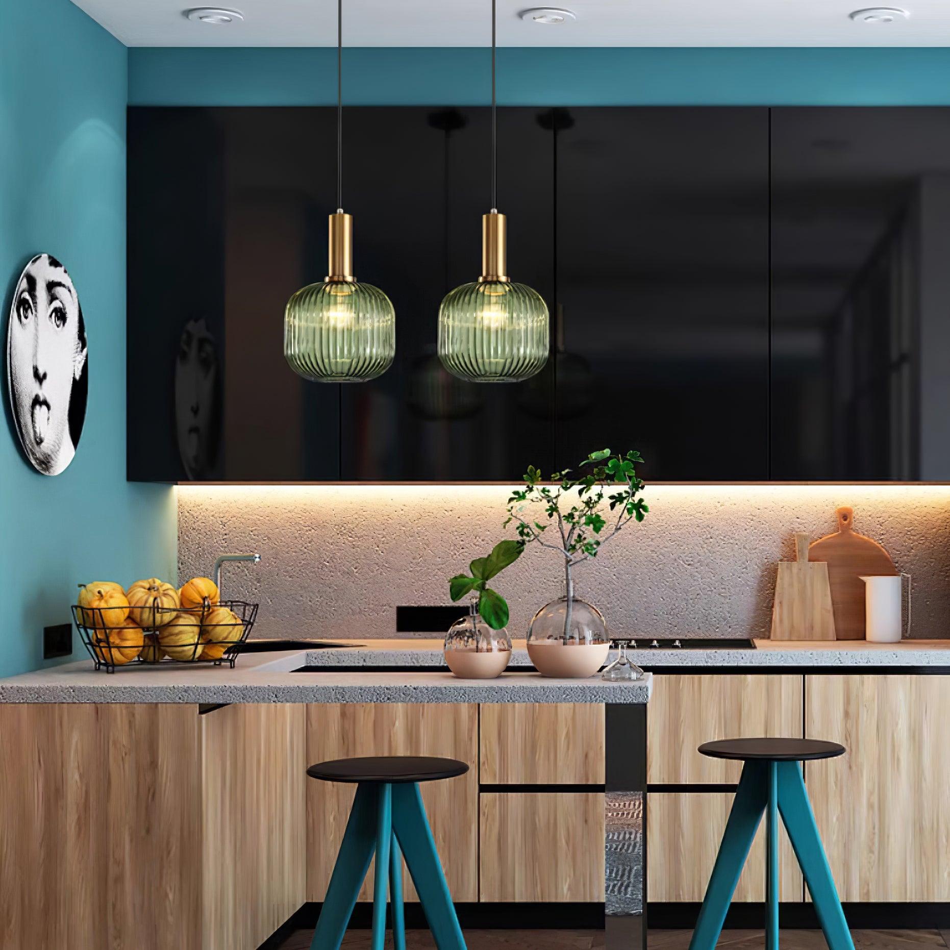 Elara Ribbed Pendant Lamp - Letslighting