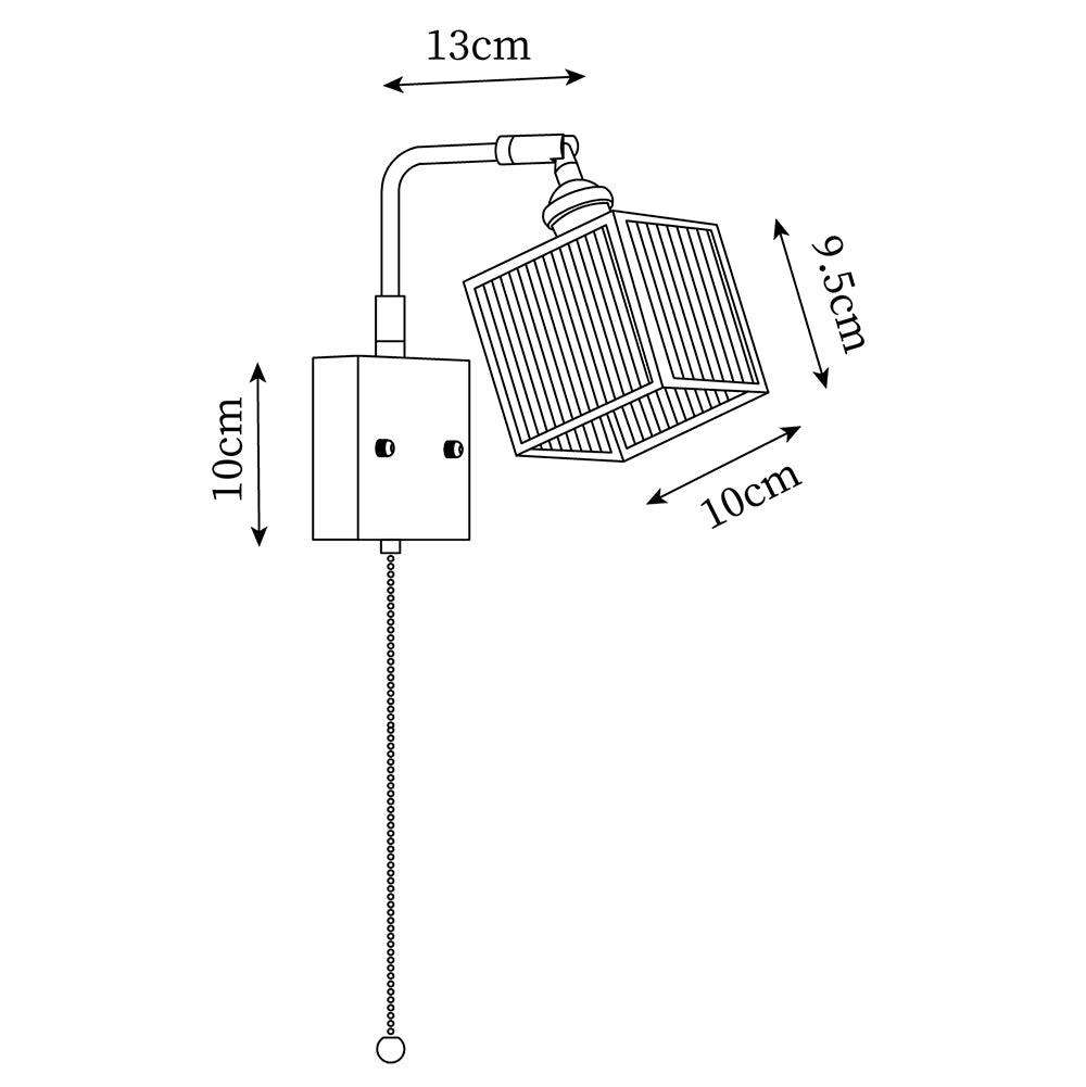 Noko Glass Wall Lamp Cube - Letslighting