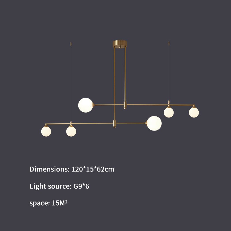Valentina Suspension Luminaire LED Métal Doré