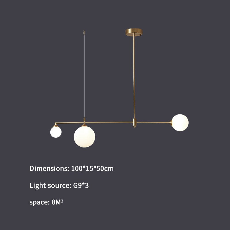 Valentina Suspension Luminaire LED Métal Doré