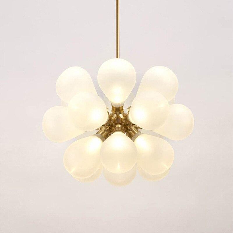Valentina Suspension Moderne, Métal/Verre, Blanc/Bleu/Violet/Doré, Salon