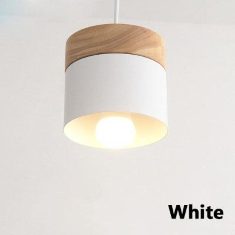 Valentina Suspension LED Macaron Nordique Métal/Bois Chambre