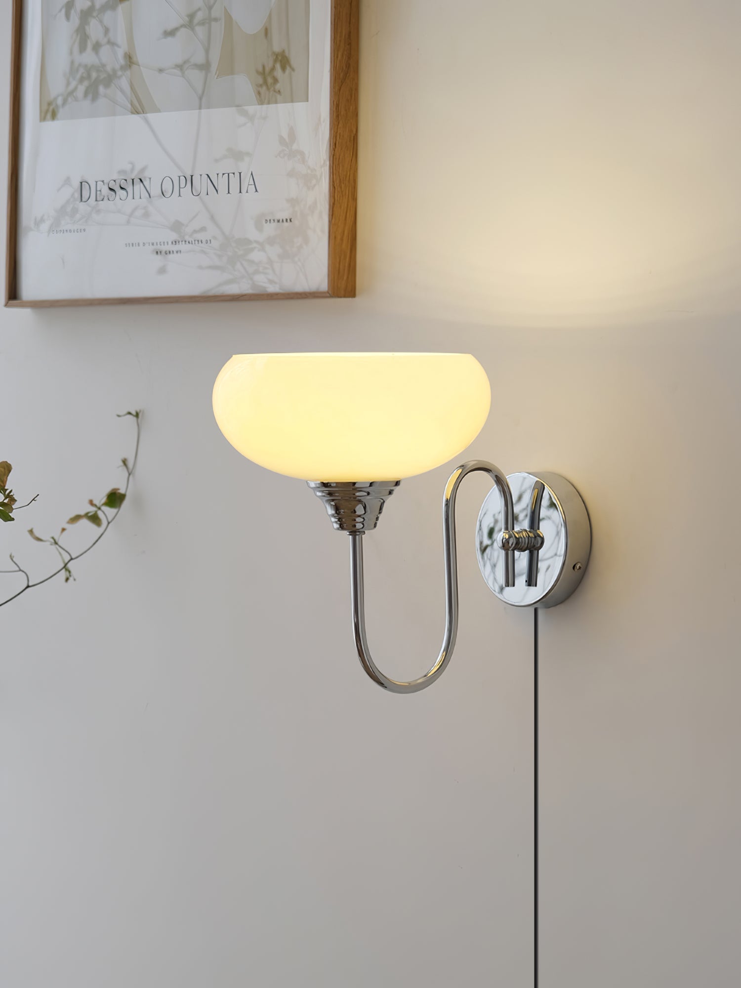Ulsilia Premium Nordic Plug-in Metal Glass Wall Lamp - Lamp Copper