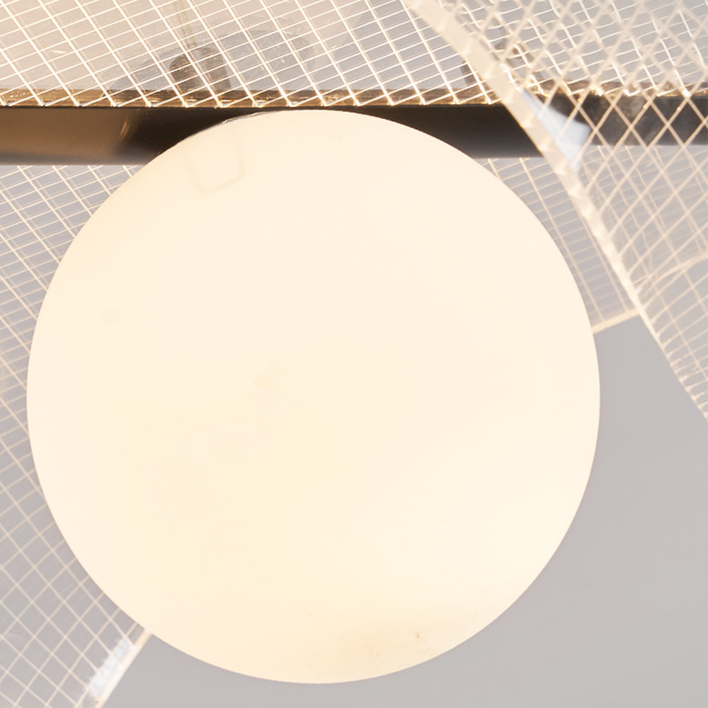 Arisha Suspension LED Minimaliste Acrylique Métal Salon