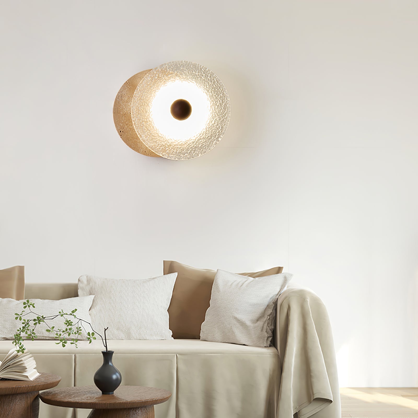 Olivia Travertine Wall Light - Letslighting