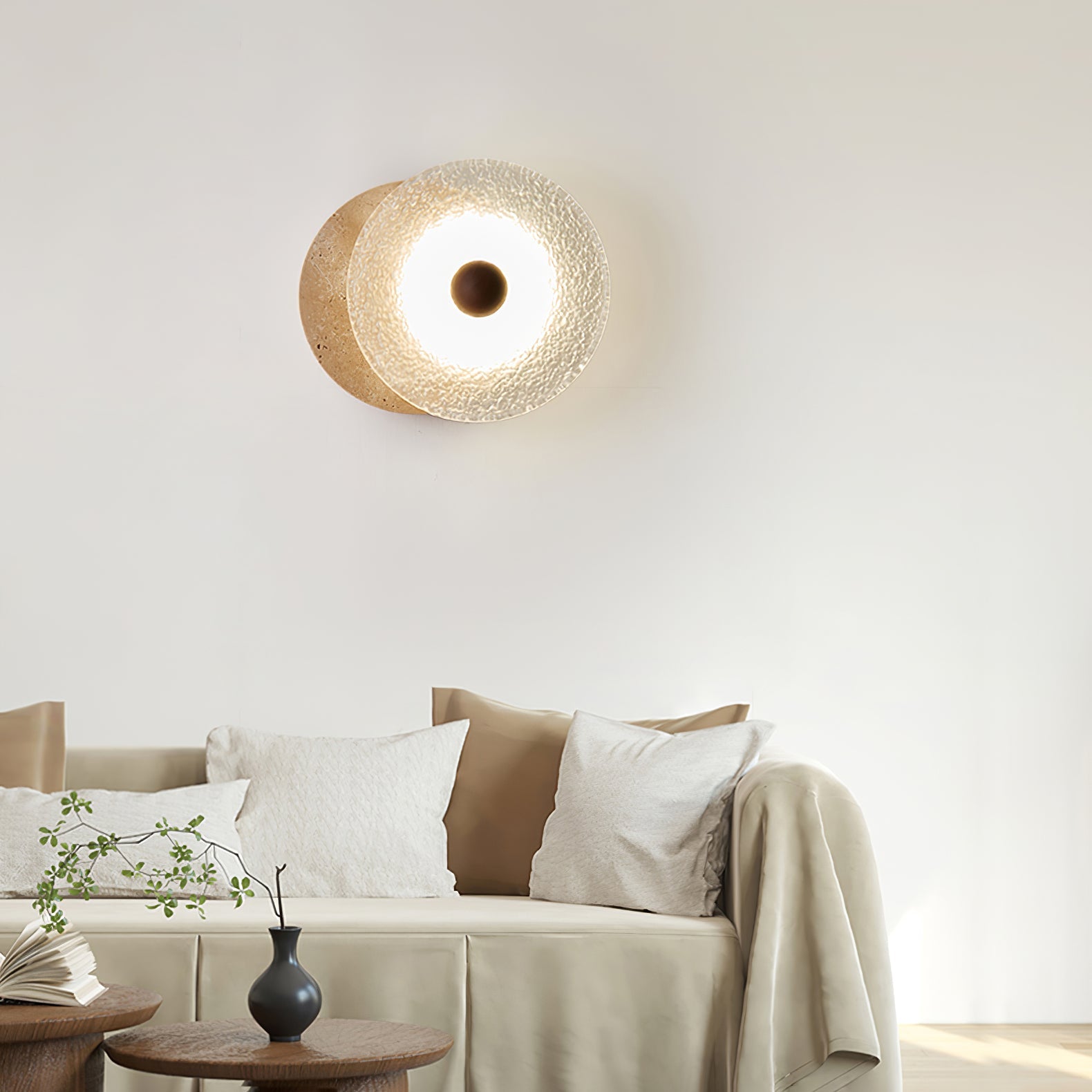 Olivia Travertine Wall Light - Letslighting