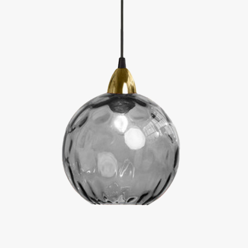Valentina Suspension Boule Moderne Verre Rouge/Vert/Bleu Salon