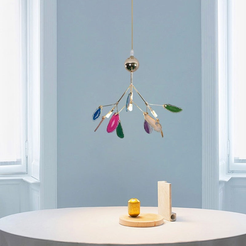 Arisha Lustre Coloré Branche Feuille Design, Salon/Chambre