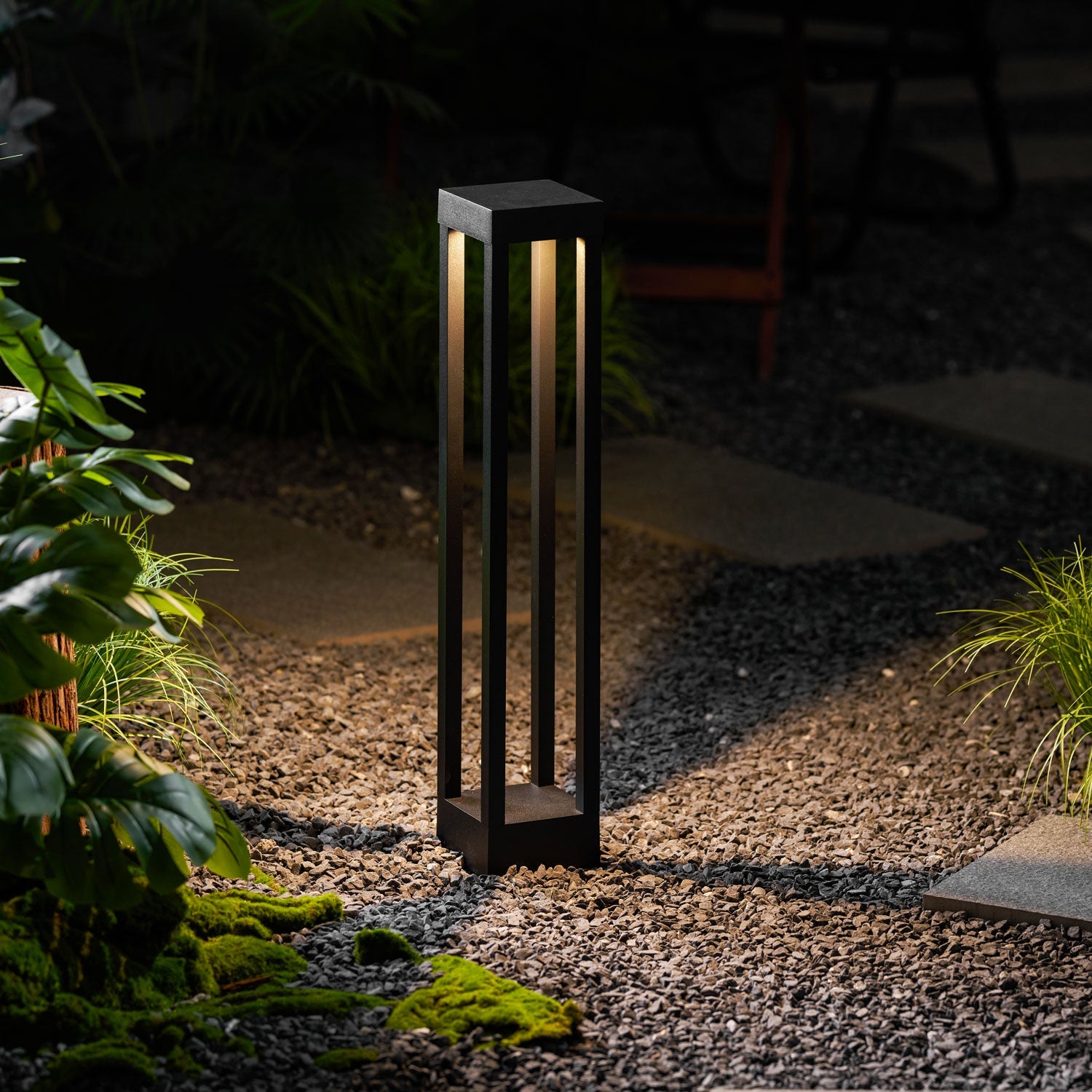 Obsidian Post Moderne Minimaliste Aluminium Lumière Extérieure