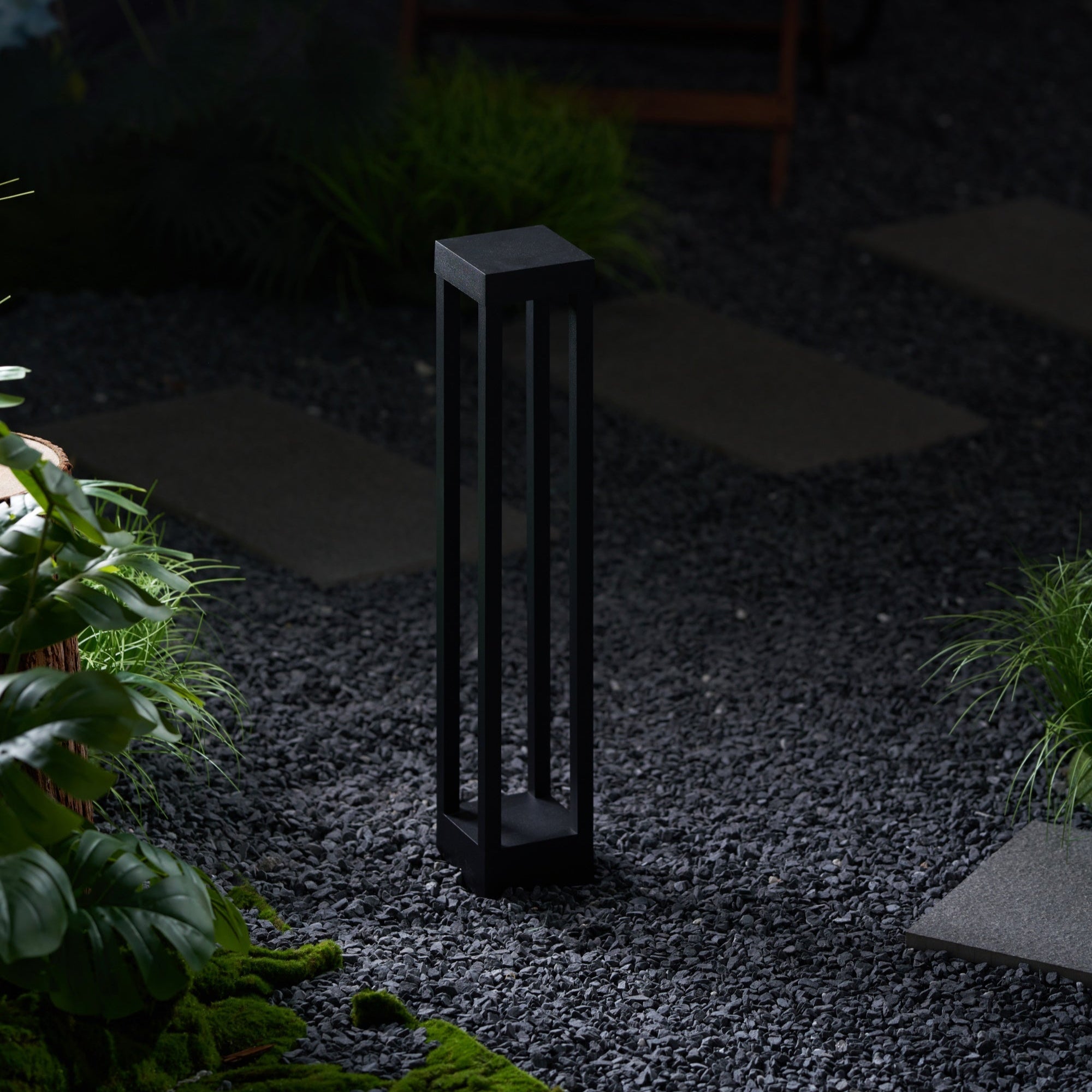 Obsidian Post Moderne Minimaliste Aluminium Lumière Extérieure