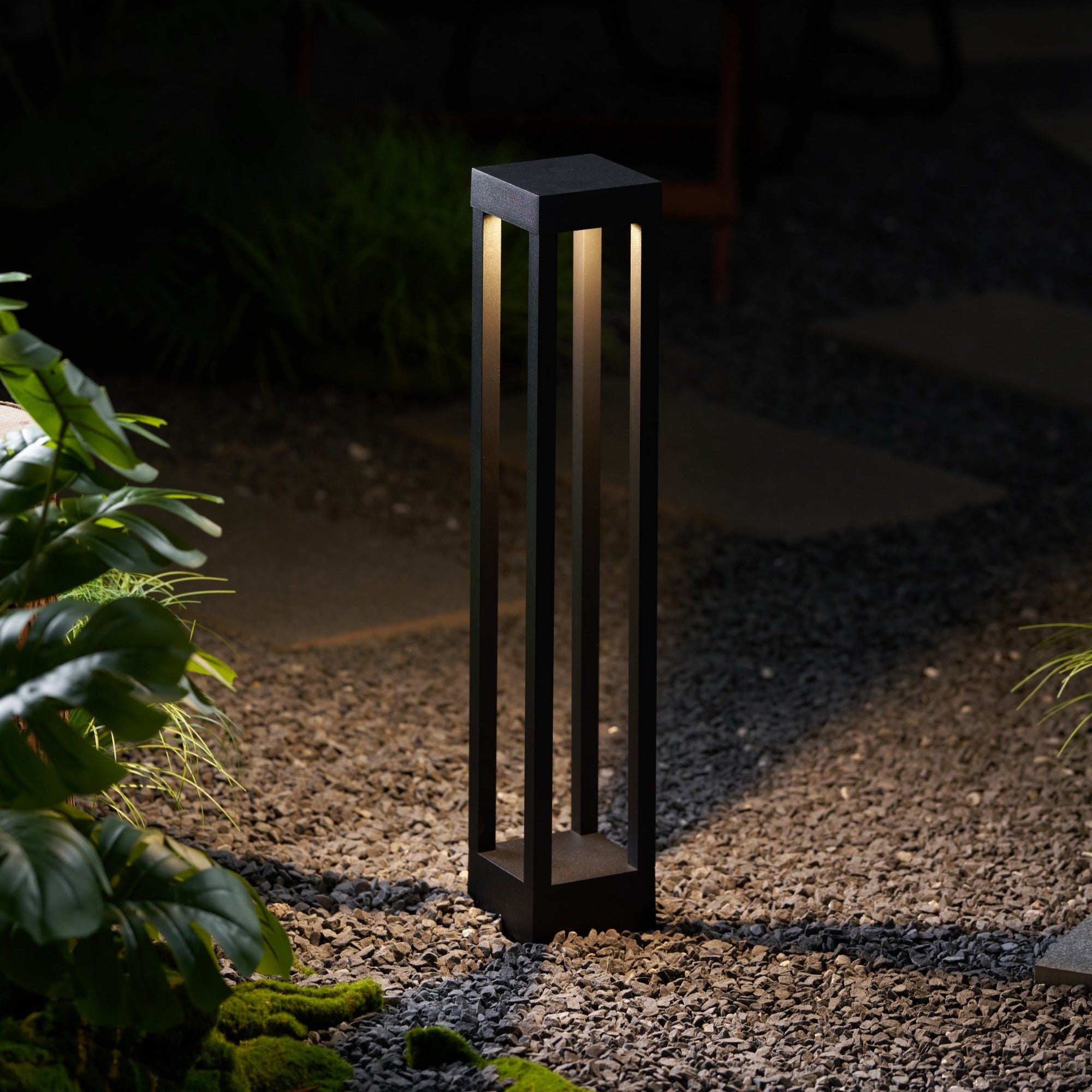 Obsidian Post Moderne Minimaliste Aluminium Lumière Extérieure