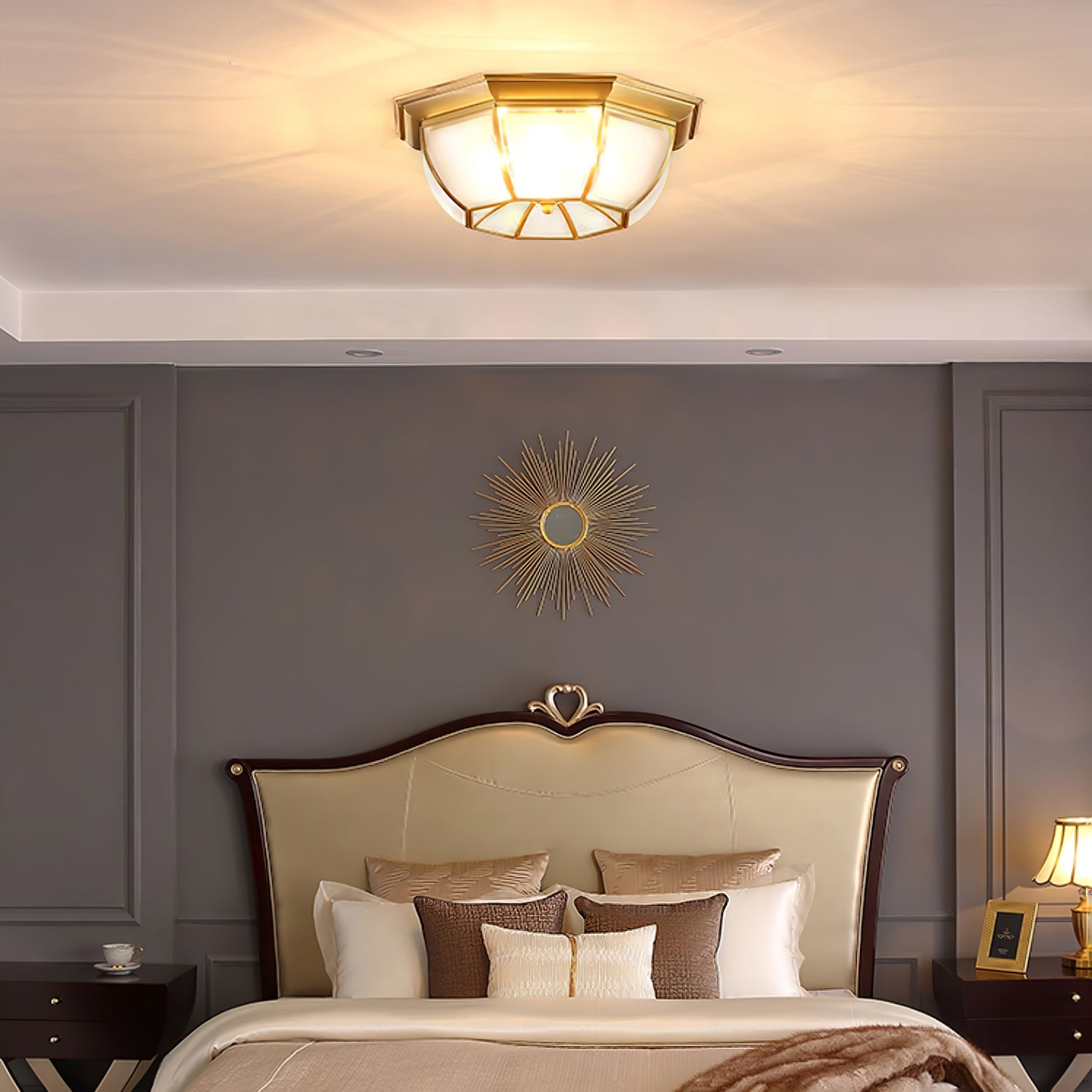 Bowl Shaped Brass Ceiling Lamp - Blowlighting