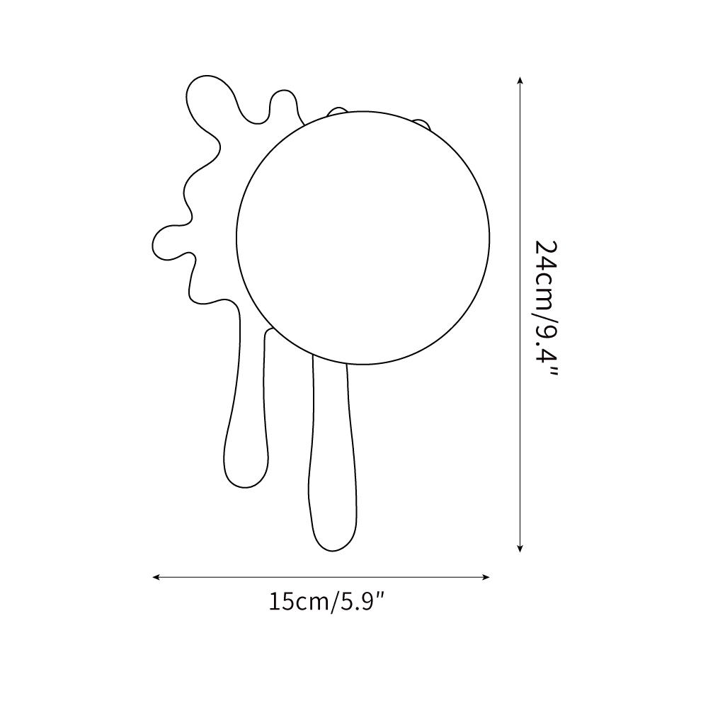 Wall Lamp Abstract Resin Splash Globe Light Playful Artistic - Letslighting