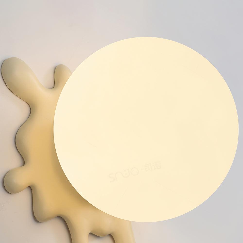 Wall Lamp Abstract Resin Splash Globe Light Playful Artistic - Letslighting