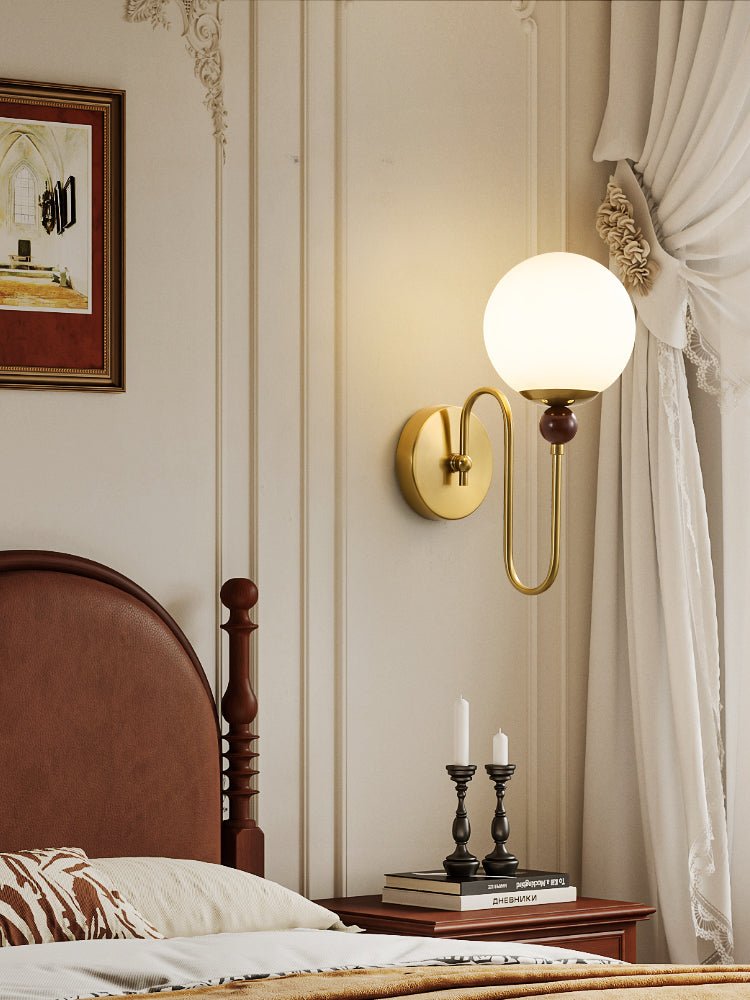 Odette Moderne Minimaliste Bois Métal Applique Murale