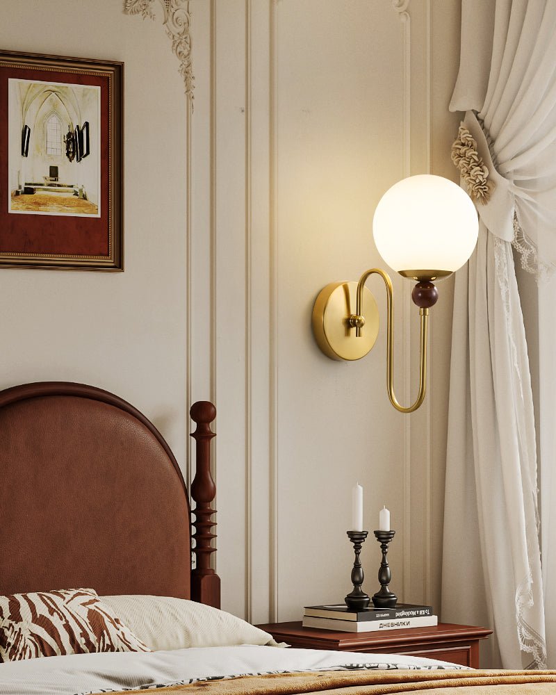 Odette Moderne Minimaliste Bois Métal Applique Murale